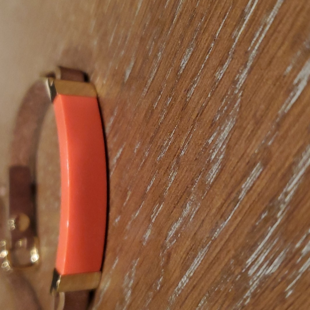Fossil leather belt bracelet